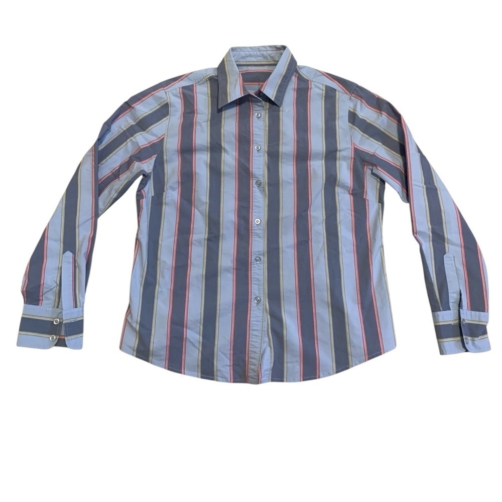 Women's Striped Button-Down Shirt - Size Medium